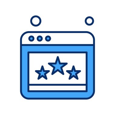 Web sitesi simgesi, vektör illüstrasyonu, İnternet konsepti  