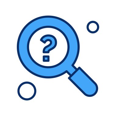 araştırma simgesi, vektör illüstrasyonu