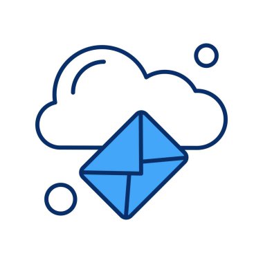 Vektör iletisi web simgesi 