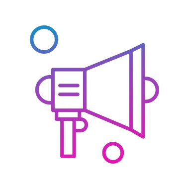  Vektör konuşmacı Simgesi, vektör illüstrasyonu  