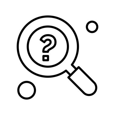 araştırma simgesi, vektör illüstrasyonu