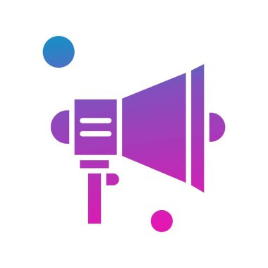  Vektör konuşmacı Simgesi, vektör illüstrasyonu  