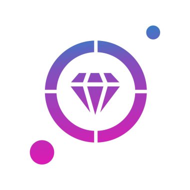  hedef simge, vektör illüstrasyonu