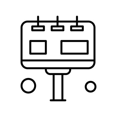 Sunum Simgesi Vektör illüstrasyonu