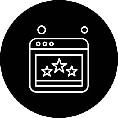Web sitesi simgesi, vektör illüstrasyonu, İnternet konsepti  