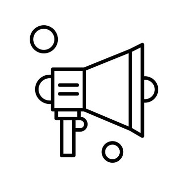  Vektör konuşmacı Simgesi, vektör illüstrasyonu  