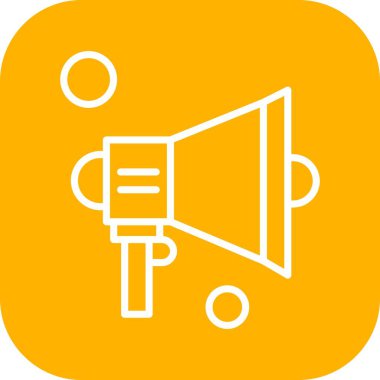  Vektör konuşmacı Simgesi, vektör illüstrasyonu  