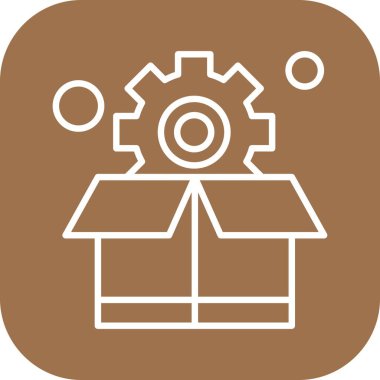  Kutu Simgesinin Vektör illüstrasyonu