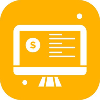  Vektör lcd monitörü Simge dijital resmi 