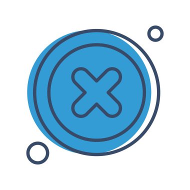 çapraz simgenin vektör illüstrasyonu