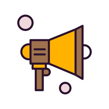  Vektör konuşmacı Simgesi, vektör illüstrasyonu  