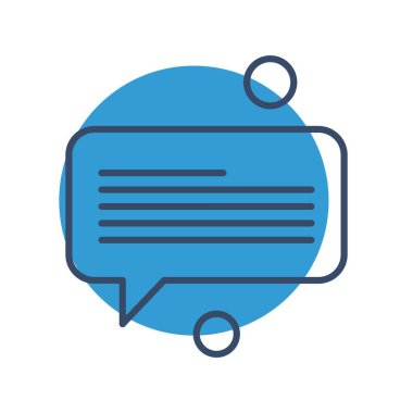 Konuşma balonu vektör çizimi 