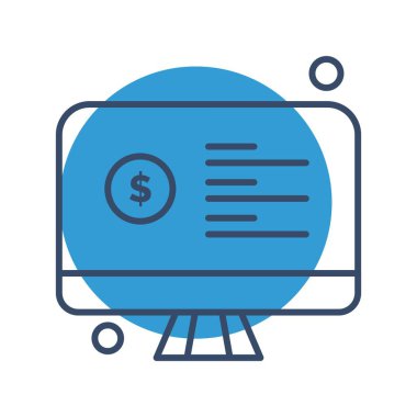  Vektör lcd monitörü Simge dijital resmi 