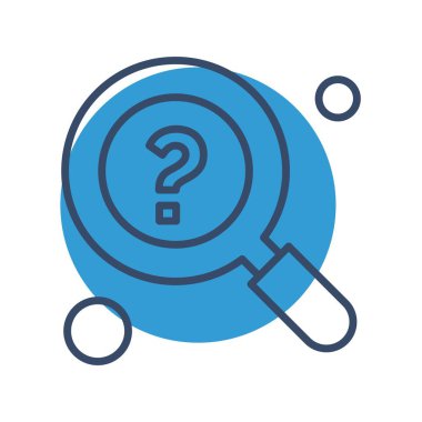 araştırma simgesi, vektör illüstrasyonu