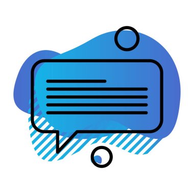 Konuşma balonu vektör çizimi 