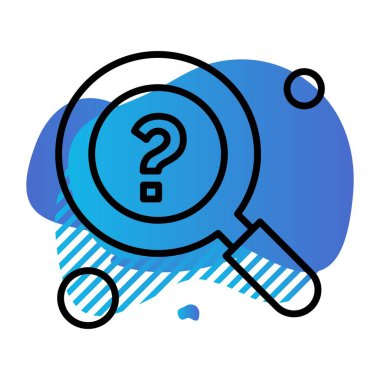 araştırma simgesi, vektör illüstrasyonu