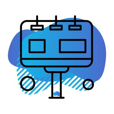 Sunum Simgesi Vektör illüstrasyonu