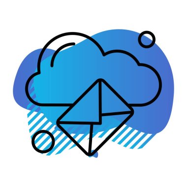 Vektör iletisi web simgesi 