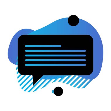 Konuşma balonu vektör çizimi 