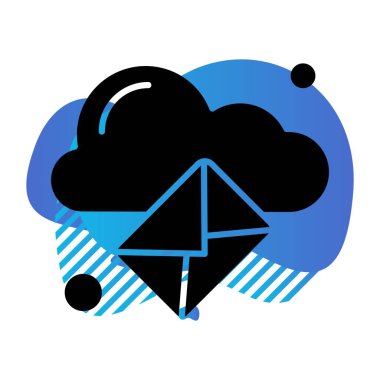 Vektör iletisi web simgesi 