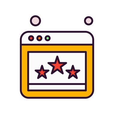 Web sitesi simgesi, vektör illüstrasyonu, İnternet konsepti  