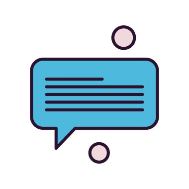 Konuşma balonu vektör çizimi 