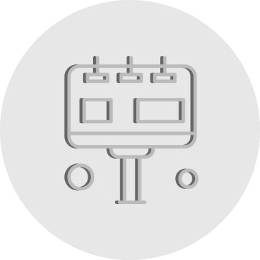 Sunum Simgesi Vektör illüstrasyonu