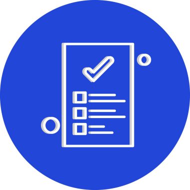 Belgenin vektör illüstrasyonu, basit simge tasarımı