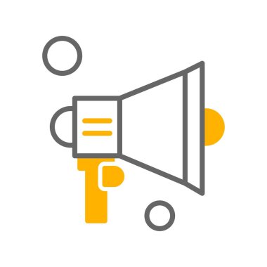  Vektör konuşmacı Simgesi, vektör illüstrasyonu  