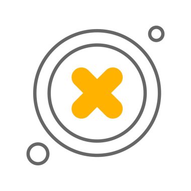 çapraz simgenin vektör illüstrasyonu