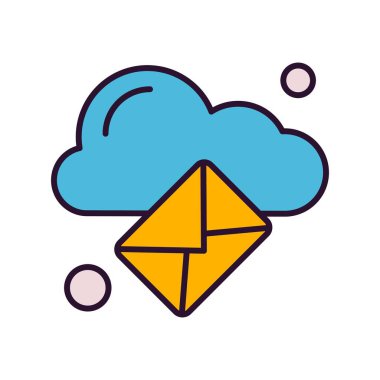 Vektör iletisi web simgesi 