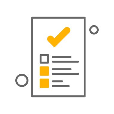 Belgenin vektör illüstrasyonu, basit simge tasarımı