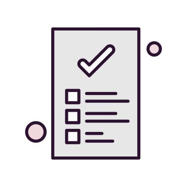 Belgenin vektör illüstrasyonu, basit simge tasarımı