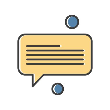 Konuşma balonu vektör çizimi 