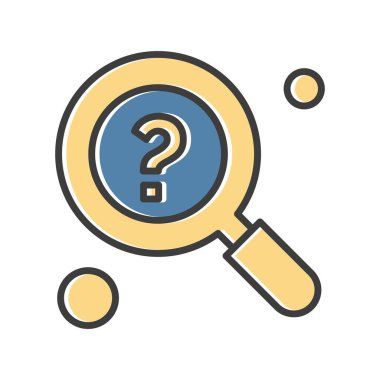 araştırma simgesi, vektör illüstrasyonu