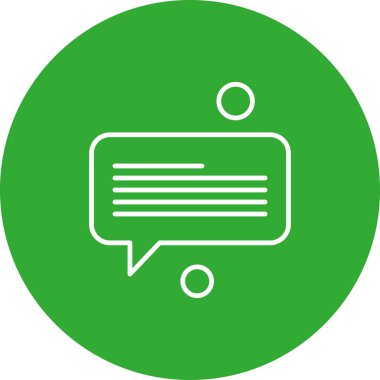 Konuşma balonu vektör çizimi 