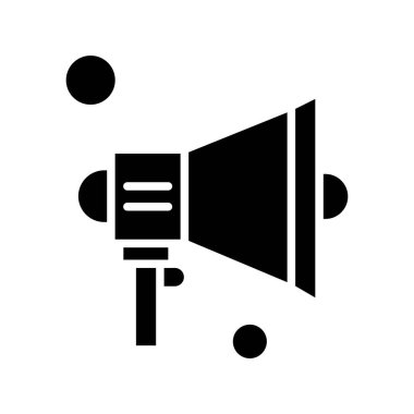  Vektör konuşmacı Simgesi, vektör illüstrasyonu  