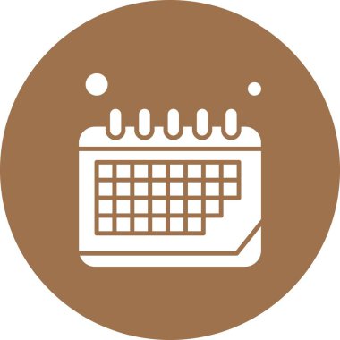  Vektör Takvim Simgesi, vektör illüstrasyonu  