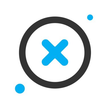 çapraz simgenin vektör illüstrasyonu