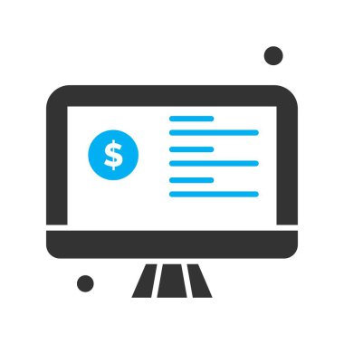  Vektör lcd monitörü Simge dijital resmi 