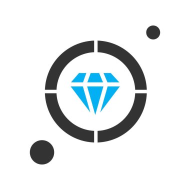  hedef simge, vektör illüstrasyonu