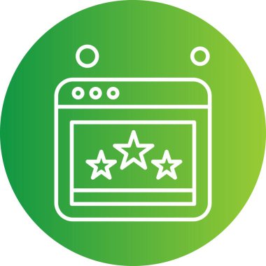 Web sitesi simgesi, vektör illüstrasyonu, İnternet konsepti  