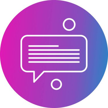 Konuşma balonu vektör çizimi 