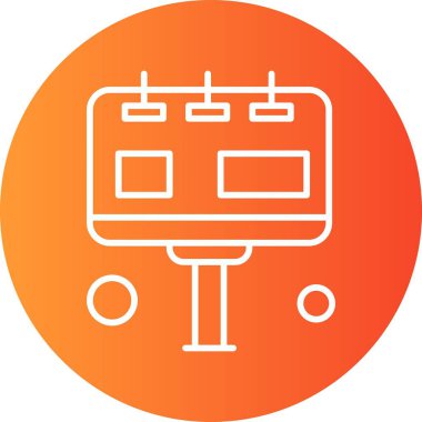 Sunum Simgesi Vektör illüstrasyonu