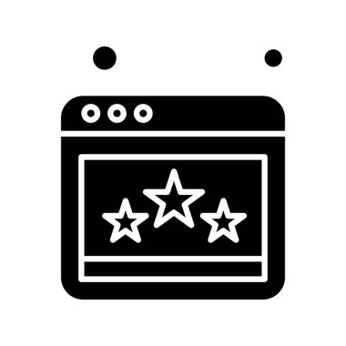 Web sitesi simgesi, vektör illüstrasyonu, İnternet konsepti  