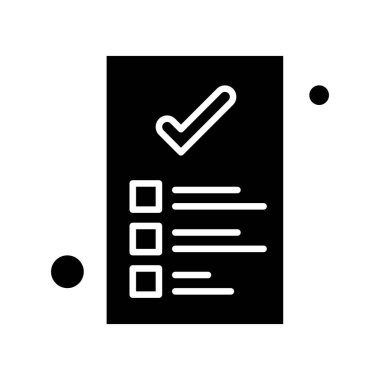 Belgenin vektör illüstrasyonu, basit simge tasarımı