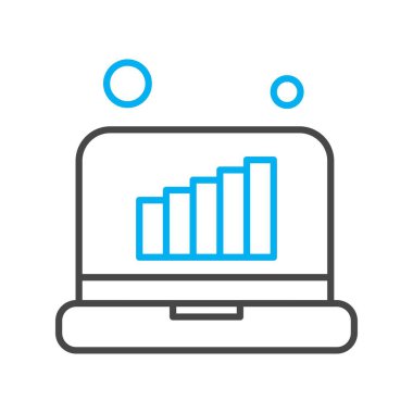  dizüstü bilgisayar simgesi, vektör illüstrasyonu 
