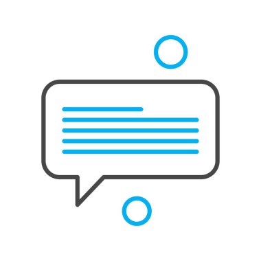 Konuşma balonu vektör çizimi 