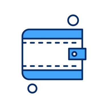 Vektör cüzdanı Ico, vektör illüstrasyonu