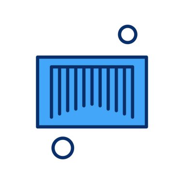 Vektör çubuğu kodlaması Ico, vektör illüstrasyonu